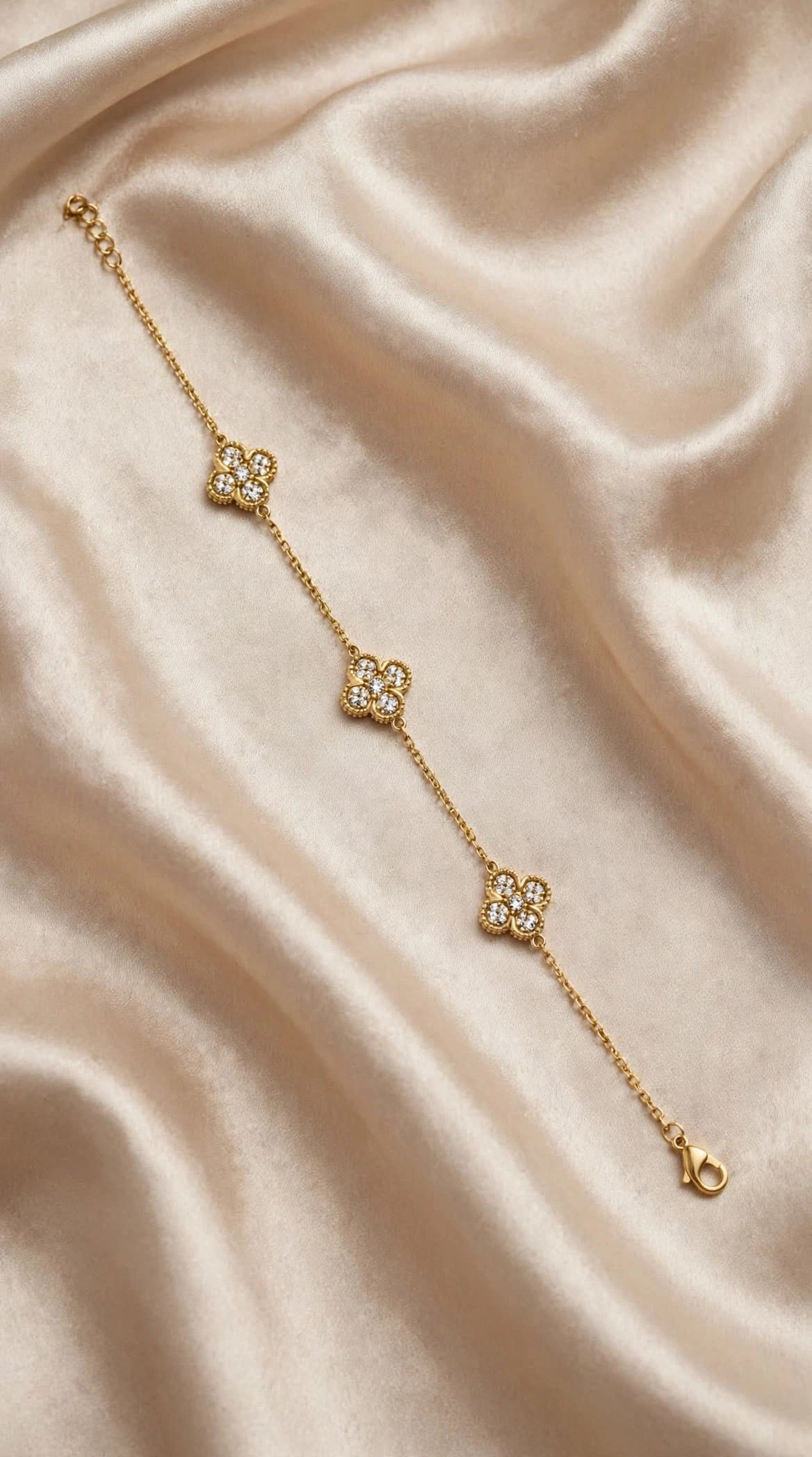 Bracciale tre quadrifogli